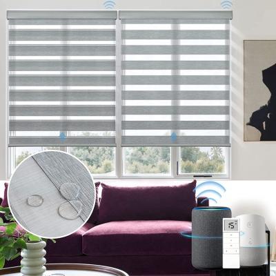 Китай Alexa Decorative Modern Indoor Zebra Roller Shades Smart Home Wifi Shades Auto Shades Motorized for Window продается