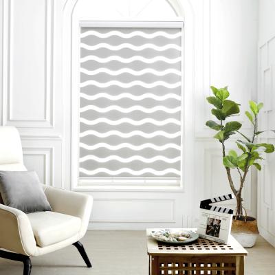 China Design Customized Zebra Wave Fashion Blinds Manual Plain Wave Zebra Blinds Shades For Home Window for sale