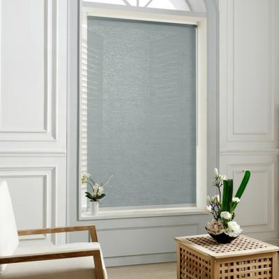 China Wholesale Gray Horizontal Wide Slat Window Curtain Roller Shade Factory Horizontal Blinds For Indoor for sale