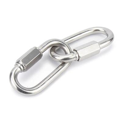 China General Link Industry Stainless Steel Climbing Ring Lock Hook Quickly Safty for sale