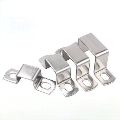 China Good Quality Stainless Steel Fixed Type Standard U Pipe Strap Clamp For Two Holes for sale