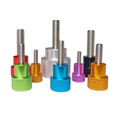 China Aluminum alloy aluminum handle, stainless steel hand around knurled adjustment, tightening screw, nut M4/5/6/8 step for sale