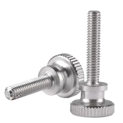 China Flat 304 Stainless Steel Water Proof High Cheese Head Knurle Thumb Screw GB834 for sale