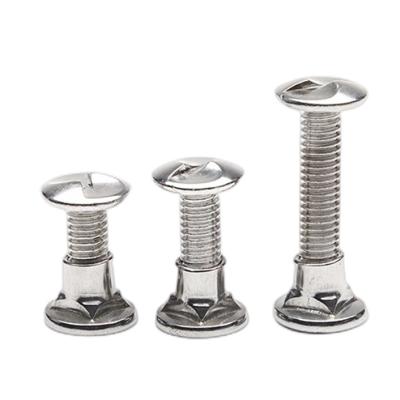 China Stainless steel aluminum slotted anti-theft screws, special screws for s-shaped guardrail, anti-theft nuts for sale