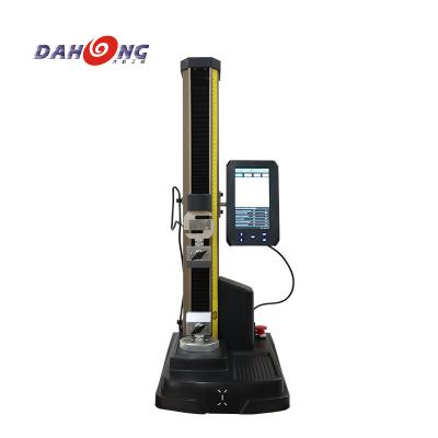 China 200mm DAHONG single-column type electronic tensile test tensile machine Universal Test Machine Prices DH-3000-A5KN for sale