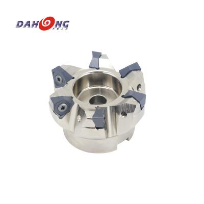 China 42CrMo DAHONG Mill Cutters High Efficiency MFWN90080R-08-6T-M 66 Degree Indexable Face Milling Cutter Customized for sale