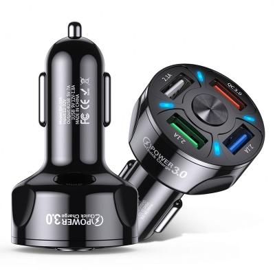 China Fast USB Charging in Car Factory 36W Quick Charge 4.0 3.0 QC Car USB Charger Adapter for sale