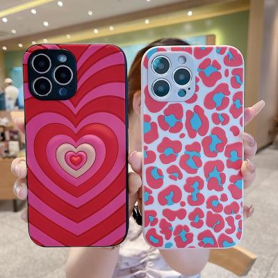 China Shockproof INS Sweet Love Heart Phone Case For iPhone 15 14 13 12 11 Pro Max Mini XS X XR 7 8 Plus SE Soft Silicone Bumper Protective Cover for sale