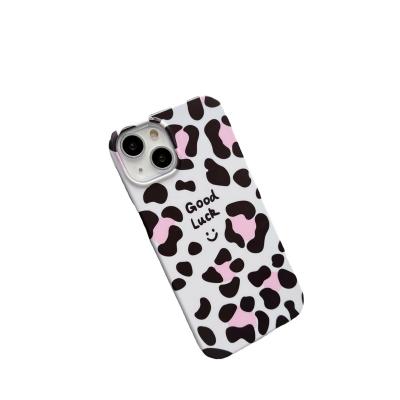 China Shockproof New Arrival Wholesale Phone Case Japanese Korea Cute ins Flower & Leopard Printed Pattern Transparent Soft  Back Cover Phone Cas for sale