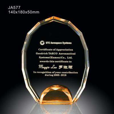 China China K9 sublimation crystal glass empty engraved trophy awards plaque on big sale for sale