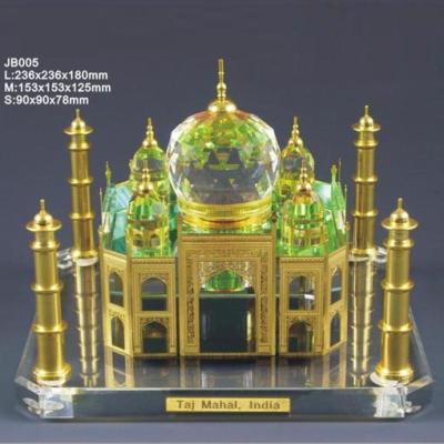 China Europe Customized Size 3d Crystal India Taj Mahal Building Model Gifts For Souvenir JB005 for sale