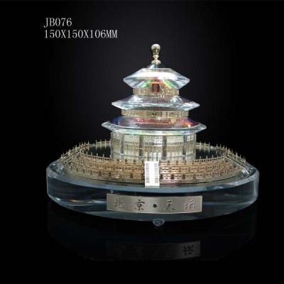 China China Jingrui 3D Crystal Temple Of Heaven Miniature Building Souvenir JB076 Model for sale