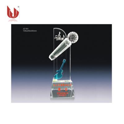 China China Jingrui Crystal Microphone Trophy, Music Trophy JC181 for sale