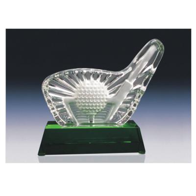 China Europe Customize Wholesale Fashionable Sports Theme Crystal Awards Golf Trophy Award With Base On Sale for sale