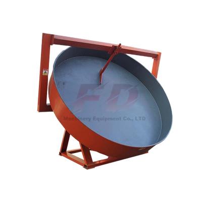 China Smooth Operation Bio Pellet Pan Poultry Manure Pellet Disc Granulator Machine Pellet Line Round Pan Ball Fertilizer Disc Granulator for sale