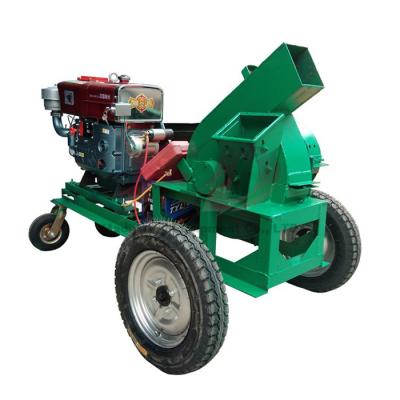 China Papermaking plant 3t/h type400 chip log hammer mill /power papermaking mill small diesel engine wood chipper machine for sale