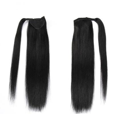 China 100% Extension,Wholesale Hair Drawstring Ponytail,Wholesale Hair Ponytail Hair Wrap Ponytail Silky Straight Hair Extensions for sale