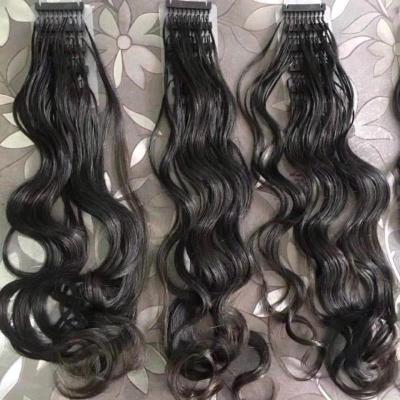 China Silky Straight Wave 6D Hair Extensions African Artificial Hair Extension Mix Color 28 Inches for sale