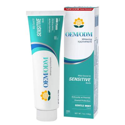 China Antibacterial Stain Removal OEM Oral Replenishing Private Label Home Whitening Toothpaste 135ml Gel OEM For Adult for sale