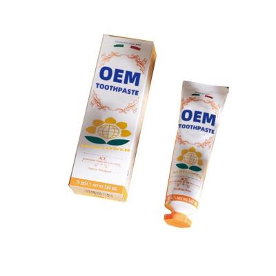 China OEM Antibacterial Factory Oral Refreshing Toothpaste 120g White Glamorous White OEM For Adult for sale