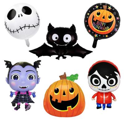 China RUI YI Halloween Foil Balloon Disposable Halloween Foil Balloon Pumpkin Bat Witch Party Decoration 4D Foil Balloon for sale