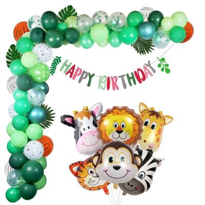 China RUI YI Disposable Jungle Eco-Friendly Safari Party Arch For The Perfect Child Or Adult Animal Themed Party Decoration Safari Party Decor for sale