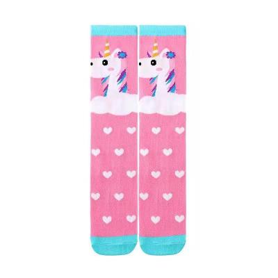 China QUICK DRY Girls Knee High Socks Cute Animal Pattern Novelty Funny Unicorn Socks for sale