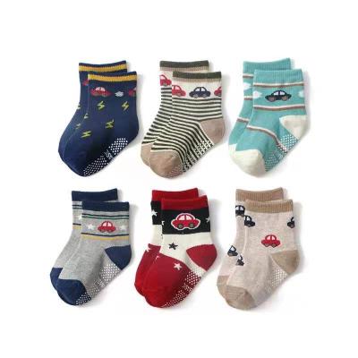 China 6 Pairs/lot Cotton Cartoon QUICK DRY baby bumps newborn baby boy socks infant funny anti slip girls bump for sale