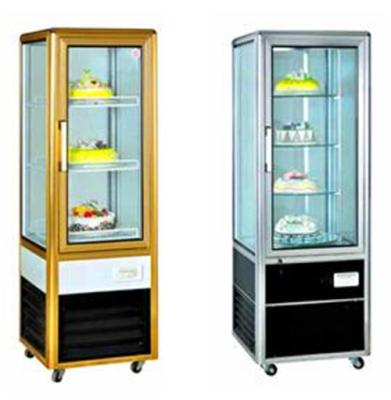 China Small Freestanding Food Showcase Refrigerator Open Cooler For Convenience Store for sale