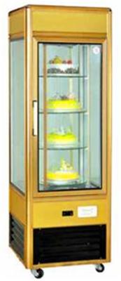 China Toughened Glass Refrigerated Display Unit 4 Layer Cupcake Display Case for sale