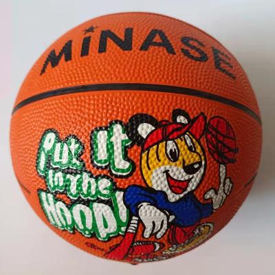 China Sports Customized Printed Mini Rubber Basketball Sports Games Basketballs for sale