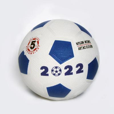 China New Design Logo Printing Rubber Soccer Ball Customized Sports Rubber Football for sale