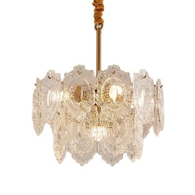 China Contemporary Luxury Nordic Living Room Led Modern Crystal Chandeliers Ceiling Hanging Pendant Light for sale