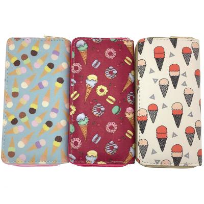 China Cute and functional waterproof ladies pinch good organization young girl wallet long for sale