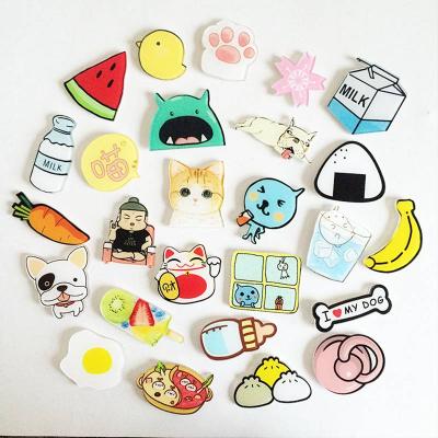 China New Fashionable Hot Selling YK Quality Goods Chinese Cute Fuit Cartoon Acrylic Brooch Pin for sale