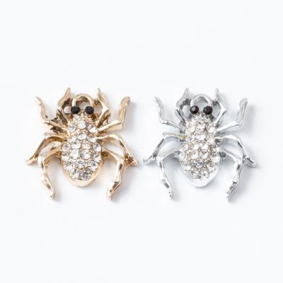 China Wholesale Cheap Price Fashionable Mini Spider Brooch Pave Zircon Korean From YK for sale