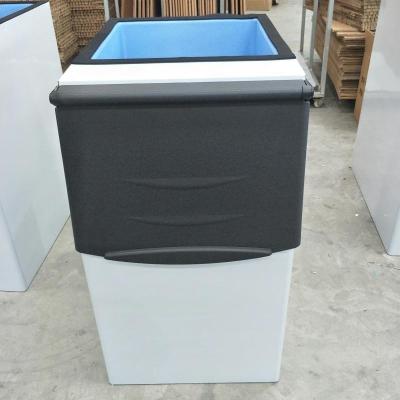 China Snooker Commercial ABS Vertical Ice Block Square Cube Machine Bin Ice Storage of 125kg 170kg 350kg for Dry Ice With Foam Layer for sale