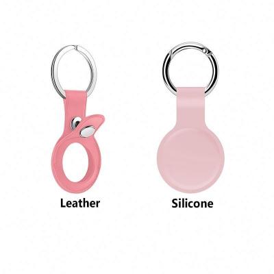 China Newest protection and decoration airtag key chain PU with high click for sale