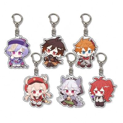 China / Anime Key Chain Genshin Impact Genshin Impact Venti Paimon Gamer's Cute Diluc Klee Man Key Chain For Women's Bag Pendant Key Ring Gift for sale