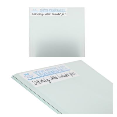 China Alta segurança vidro laminado branco-leite personalizado para janela / porta / parede de cortina à venda