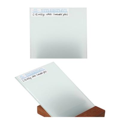 China Sicherheit Milchweißlaminationsglas 6,38 mm - 25,52 mm für Balustrade / Trennwand zu verkaufen