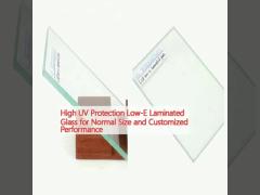 High UV Protection Low-E Laminated Glass for Normal Size and Customized Performance