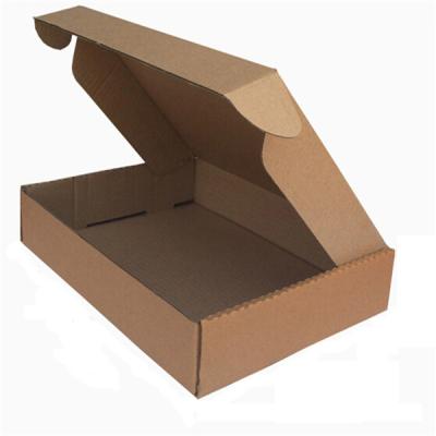 China Folding Kraft Brown Paper Postal Packaging Carton Box for sale