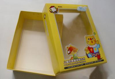 China Baby Clothing Box Underwear Packaging Box with Window for sale