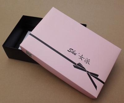 China Folding Apparel Lingerie Paper Box  with Cover for sale