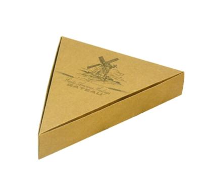 China High Quality Cheap Kraft Paper Slice Pizza Box for sale