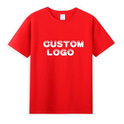 China Breathable Wholesale Summer 190 gsm 100% Cotton Custom Logo Graphic White Tshirts Loose Short Sleeved Blank Plus Size Men's T-shirts for sale