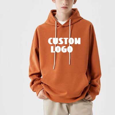 China Breathable Plus Size Oversized Men's Hoodie 340 gsm Cotton Customized Logo Plain Sweatshirts Bulk Pullover Embroidered Hoodie for sale