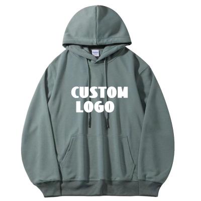 China Breathable Wholesale 300gsm Unisex Cotton Hoodies Pullover High Quality Mens Black Custom Embroidery Logo Men Oversized Hoodie for sale