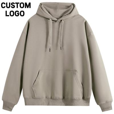 China Breathable Custom 3D Puff Embossed Logo 500 gsm Thick Cotton Warm Fleece Loose Pockets Hoodie Unisex Cotton Sweatshirts Men's Hoodies for sale